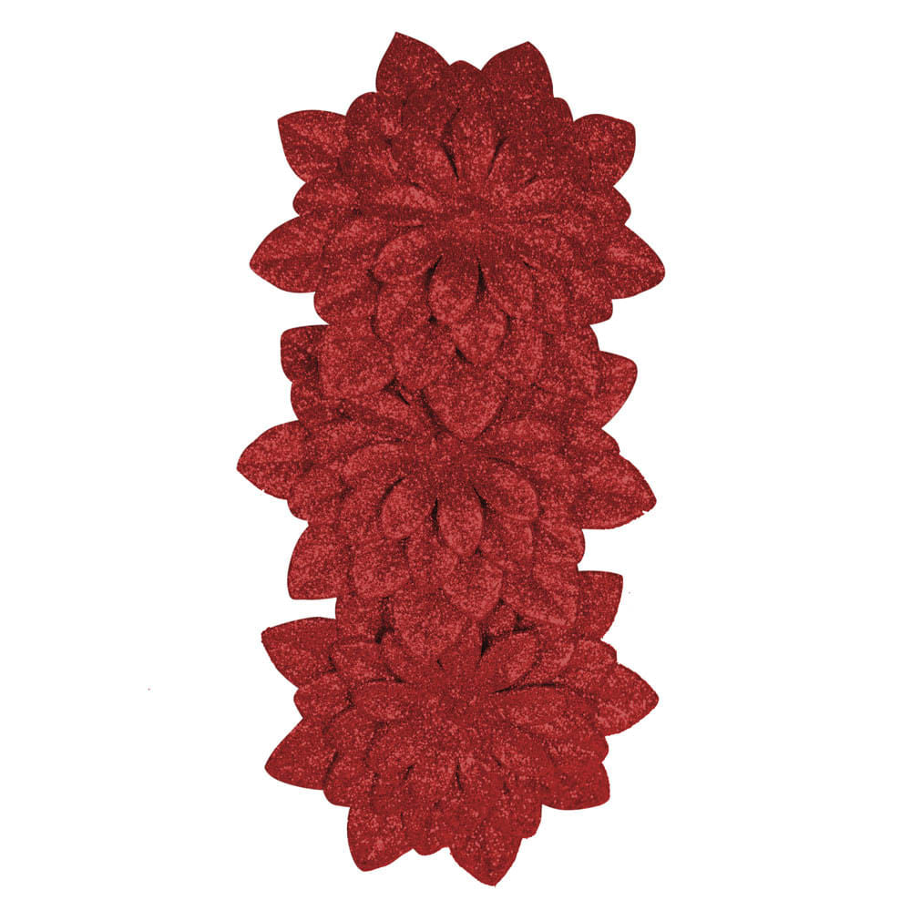 Adorno de Navidad Miró Christmas Flores 3 Piezas