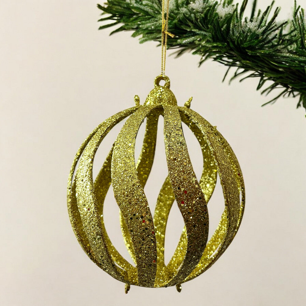 Esfera Navideña Decorativa 15 Cm Dorado
