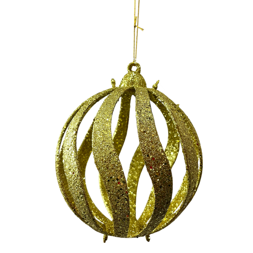 Esfera Navideña Decorativa 15 Cm Dorado