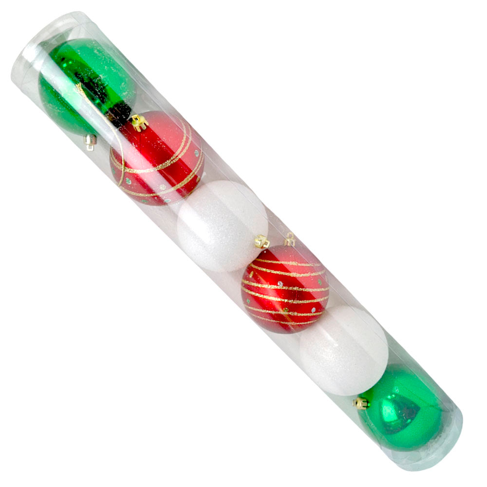 Bolas Navideñas Maranelo Christmas 6 Piezas / 8Cm / Brillante-Mate / Surtidas