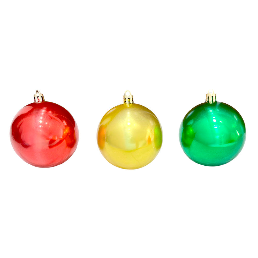 Bolas Navideñas Maranelo Christmas de 7Cm / Lisas / 10 Pieza - Surtidas