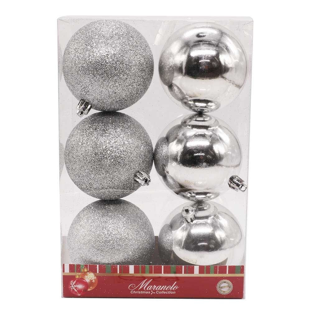 Bolas de Navidad Maranelo Christmas 8 cm 6 Piezas