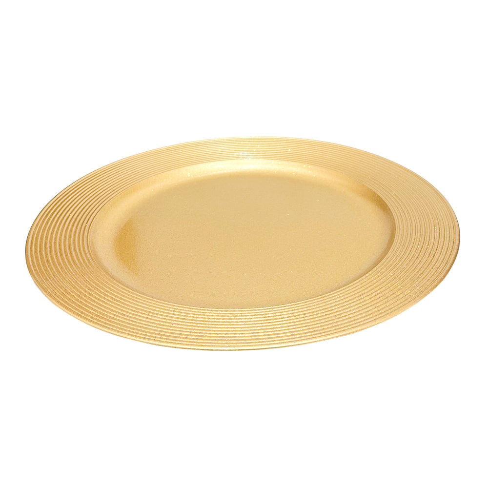 Porta Plato Navideño Decorativo / Gold 33 cm / Miro Christmas