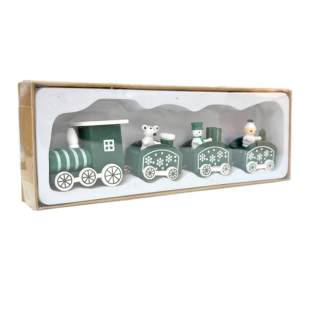 Tren Navideño Decorativo / Verde / Christmas Elegance