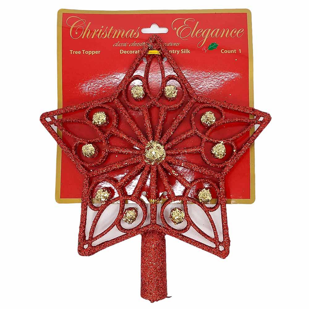 Estrella Para Árbol de Navidad Christmas Elegance - Surtida