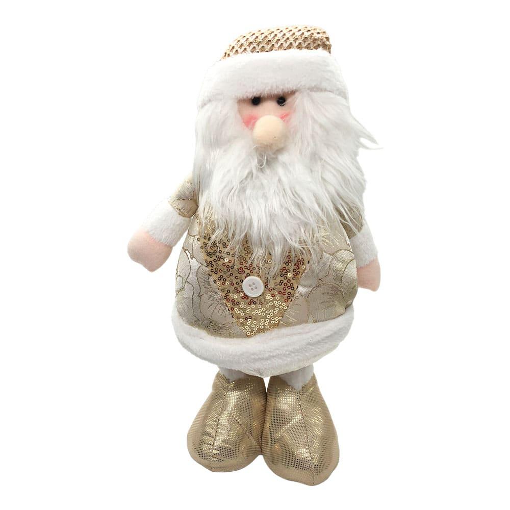 Adorno Miro Christmas Nav Santa/Hnieve 18 cm Sentado Gld