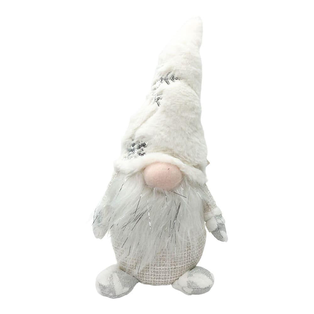 Adorno Miro Christmas Navi Gnomo 11cm Silver/White