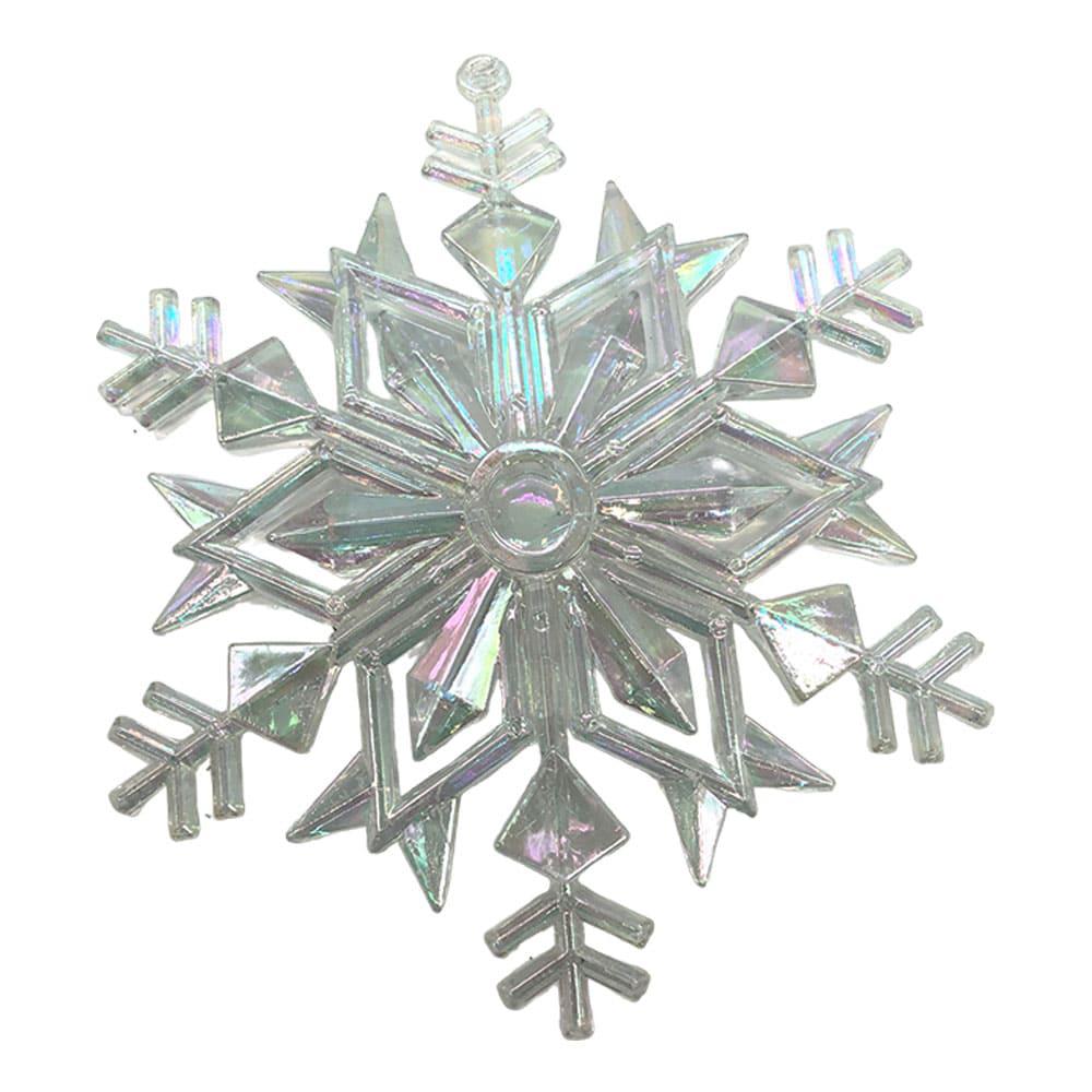 Adorno Decorativo Miro Christmas Navideño Copo Nieve Tornasol