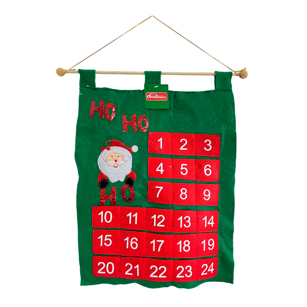 Calendario De Adviento 44 Cm C/Santa