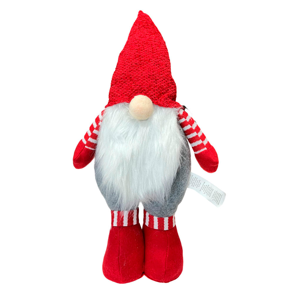 Adorno Navideña Gnomo De Pie De 40 Cm Rojo/ Blanco