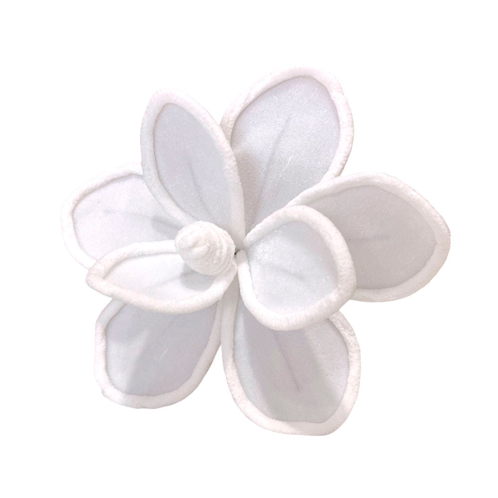 Pick Navideño Flor 32 Cm Blanco