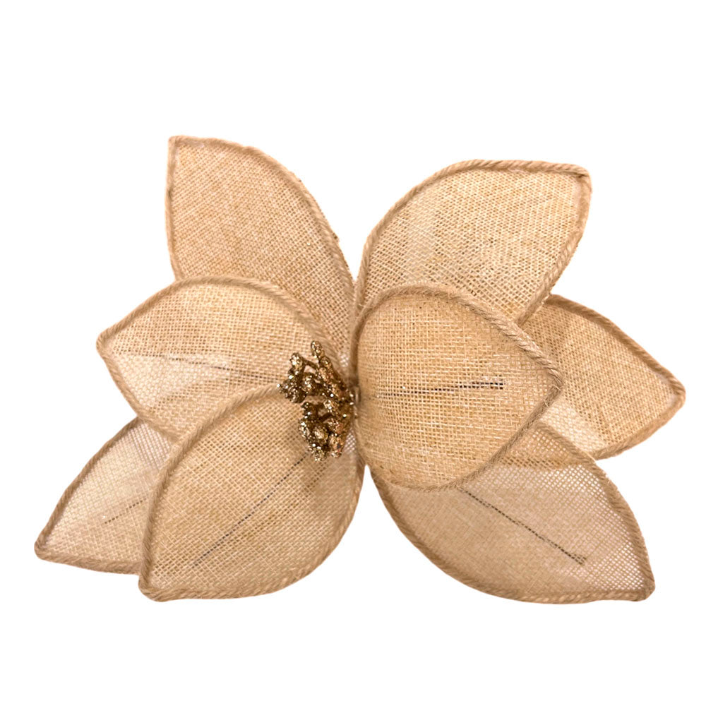 Pick Navideño Flor 20 Cm Natural