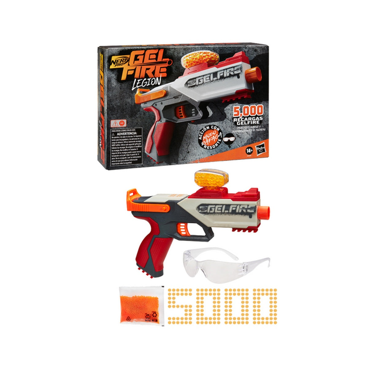 Lanzador Nerf Gelfire Legion - NERF - 10989629