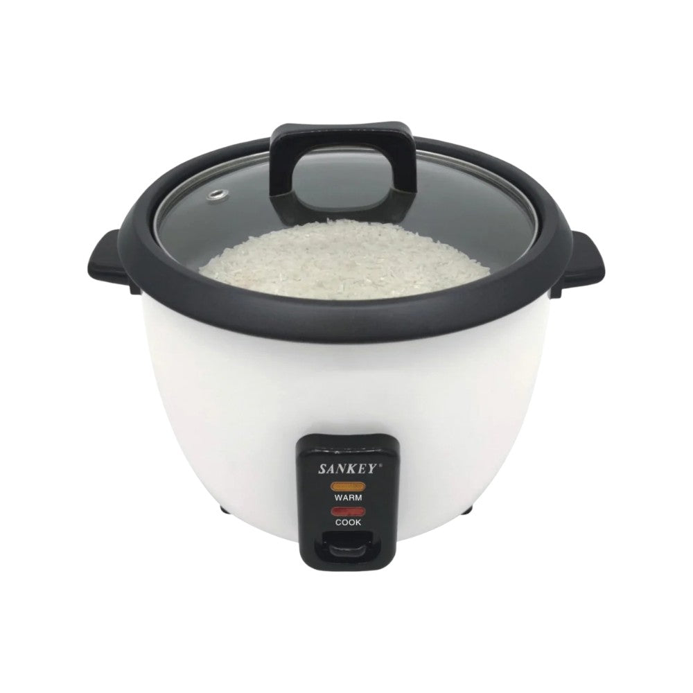 Olla Arrocera Sankey / Blanca / Tapa de Vidrio / 6 Tazas - Sankey - Titan.com.pa - 7453013523173