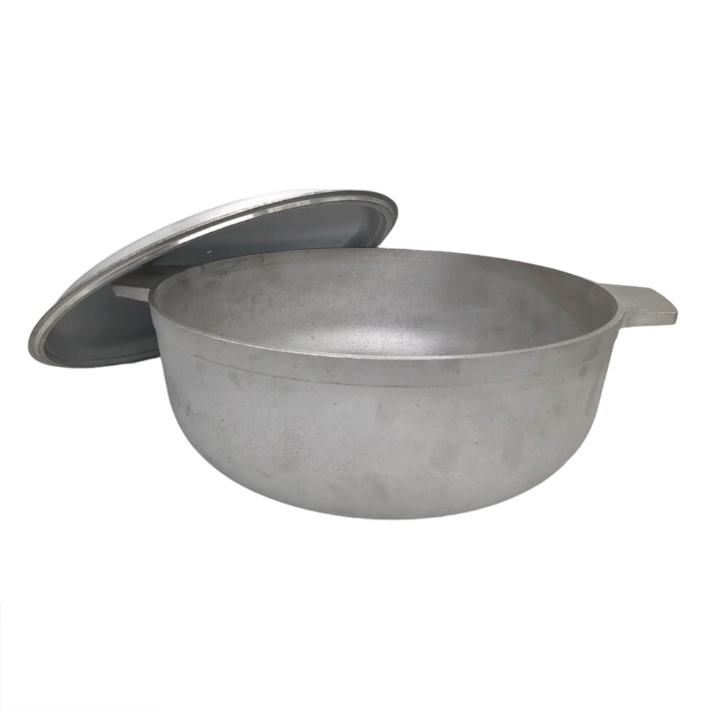 Paila de Aluminio Minalum Con Tapa de 30 cm