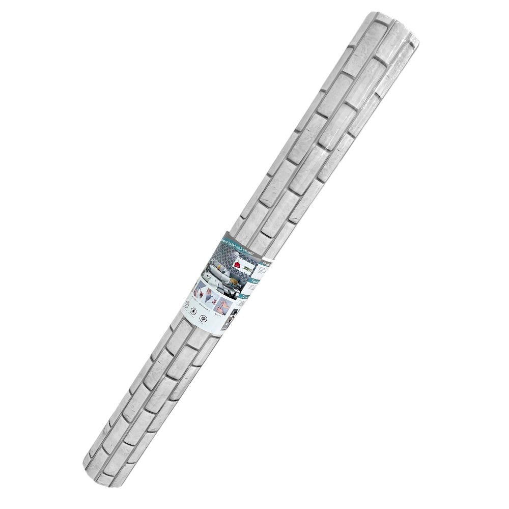 Papel Decorativo Adhesivo de Pared Home Elegance 1.2X3M / Estilo Ladrillo - Gris - Home Elegance - Titan.com.pa - 2100001268213