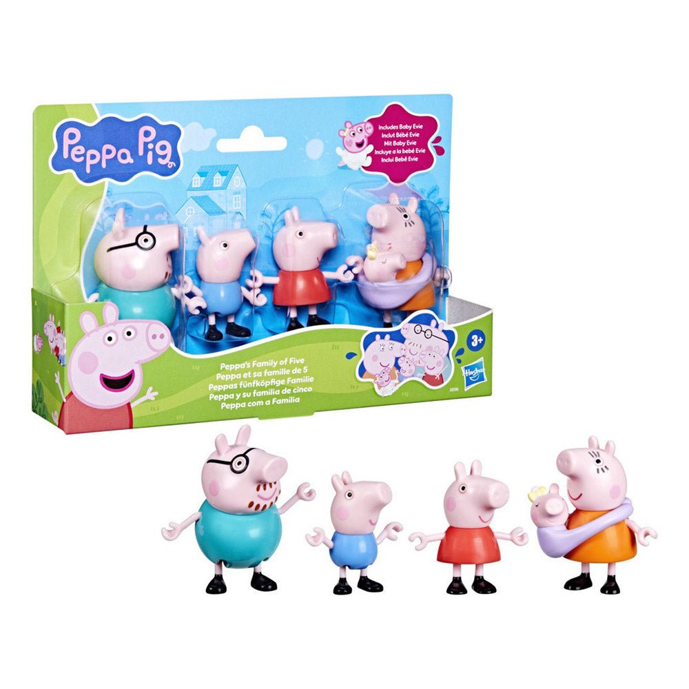 Peppa’s Family of Five (Set de 5 Figuras) - Peppa Pig - Titan.com.pa - 5010996308054
