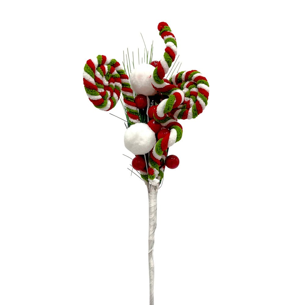 Pick Bastón De Caramelo 30 CM - Christmas Elegance