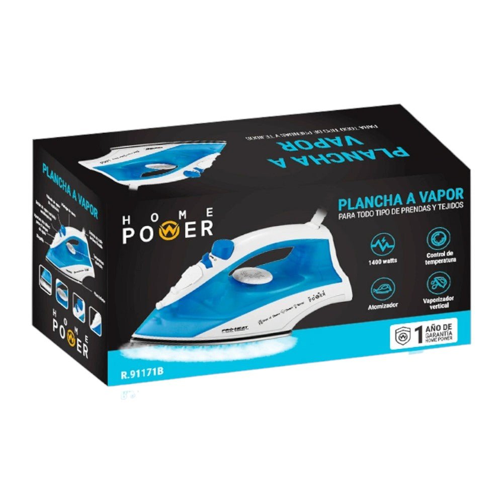 Plancha a Vapor Home Power 1400W / 250ml - Home Power - Titan.com.pa - 6942368204482