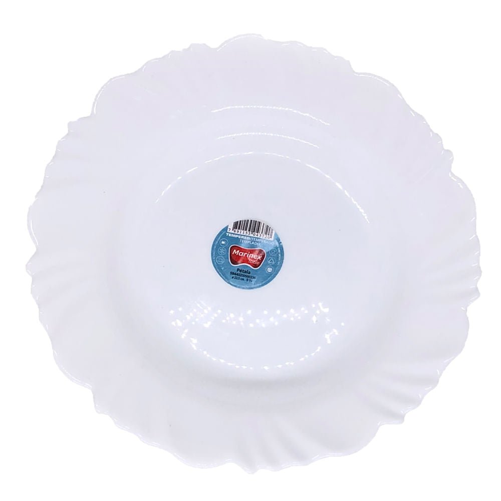 Plato de Vidrio Marinex Pétala 23.5 cm