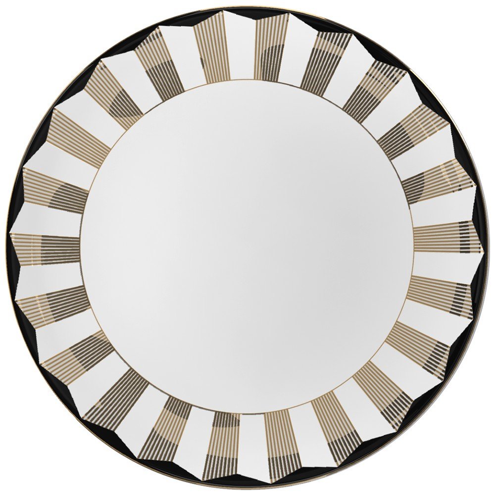 Plato llano Home de porcelana de 12 pulgadas