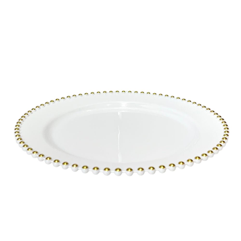 Platos Desechables 10.5" Lillian de 10 Piezas / Blanco - Gold - Lillian - Titan.com.pa - 763615334204