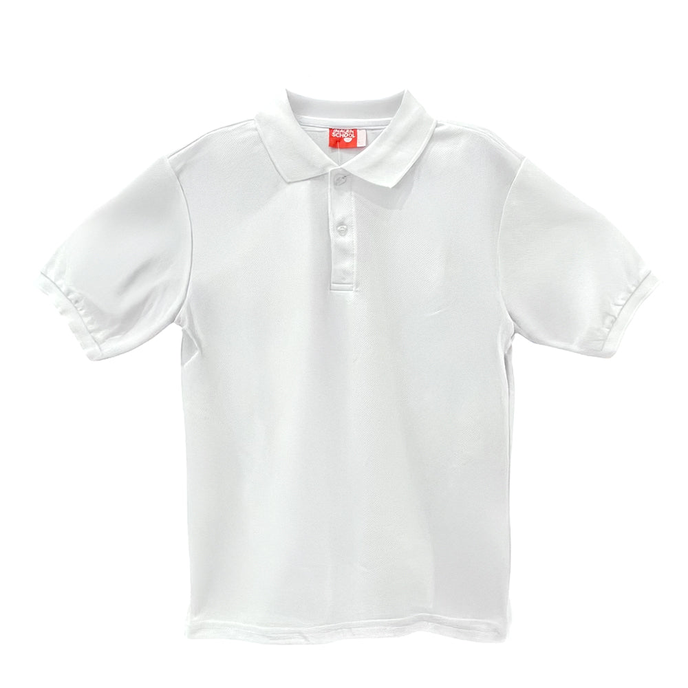 Polo Escolar Imagen School Blanco / Dry Fit / T-18