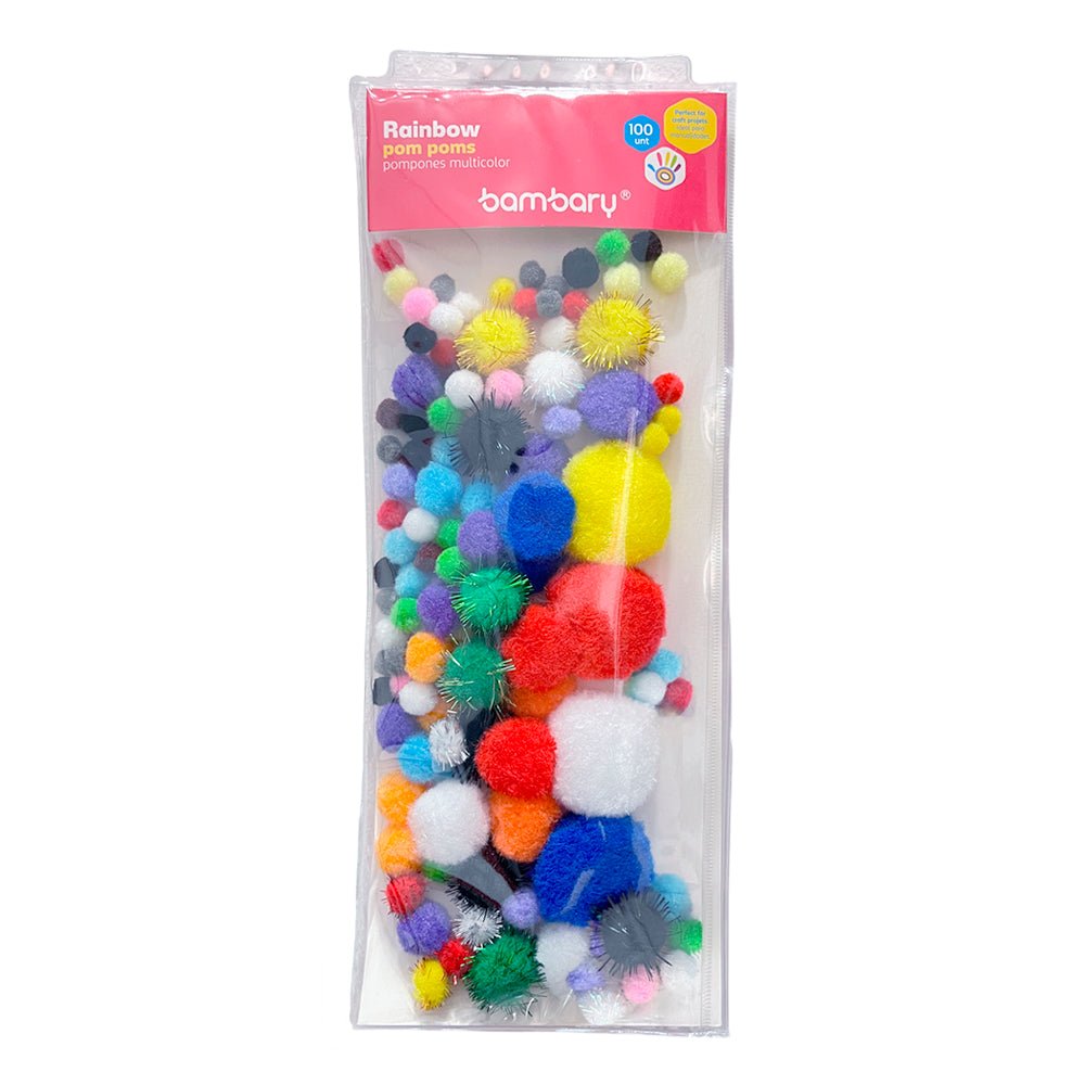Pompones Bambary Multicolor 100 Piezas - Bambary - Titan.com.pa - 7453086113899
