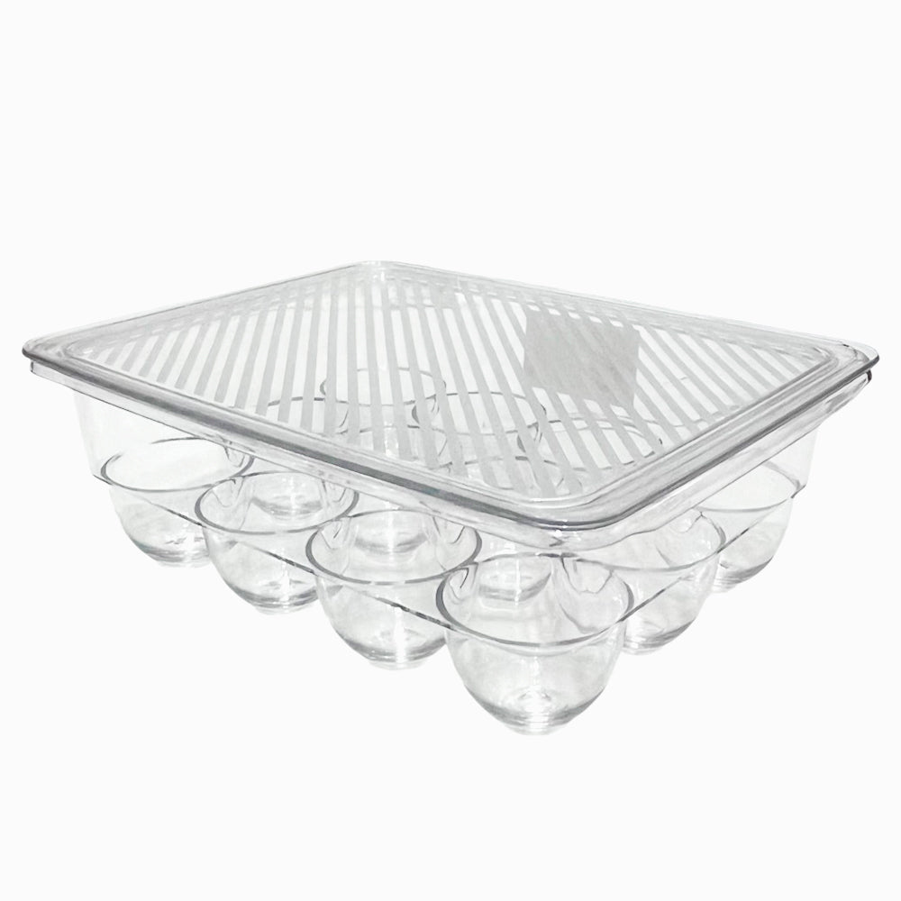 Porta Huevo Acrílico Con Tapa X 12 - Home Elegance - Home Elengace - Titan.com.pa - 2100000050550