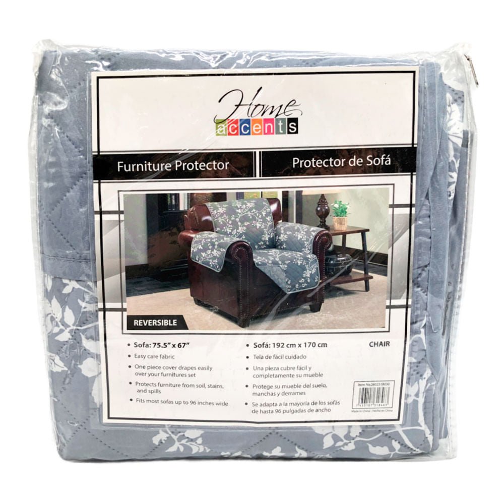Protector Para Sofá Home Accents 1 Puesto Reversible - Gris