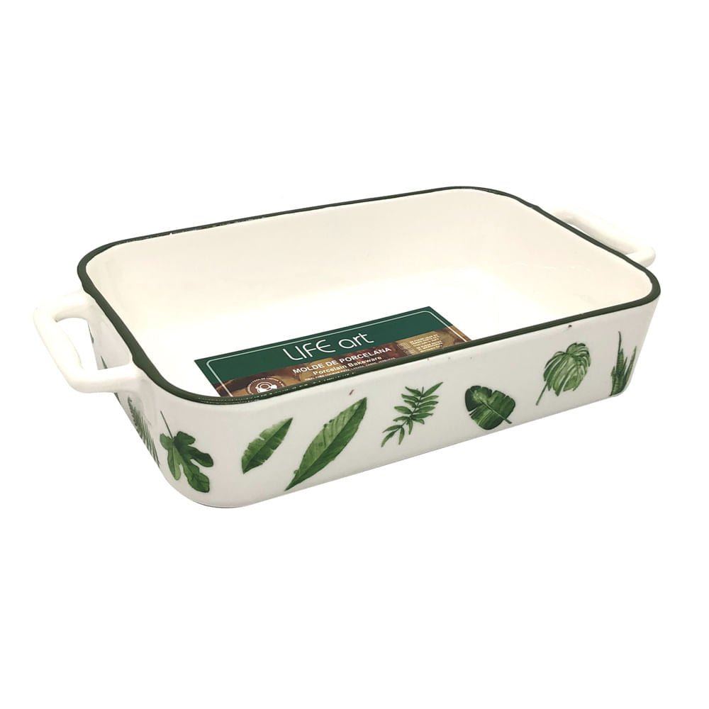 Refractario Life Art de Porcelana 33 cm x 17 cm