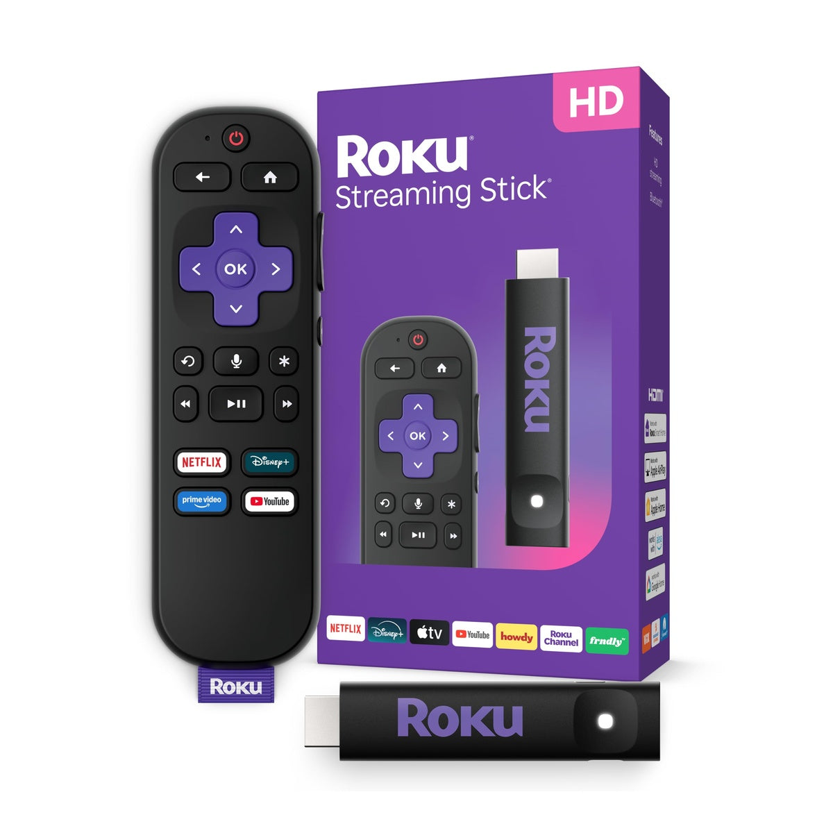 Reproductor Streaming Roku Streaming Stick 2025 Negro - ROKU - 11156061