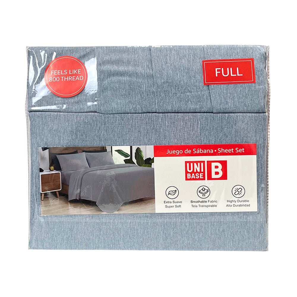 Sábana Full Set 6 Piezas Lisa Unibase / Surtida - Unibase - Titan.com.pa - 2100001013455