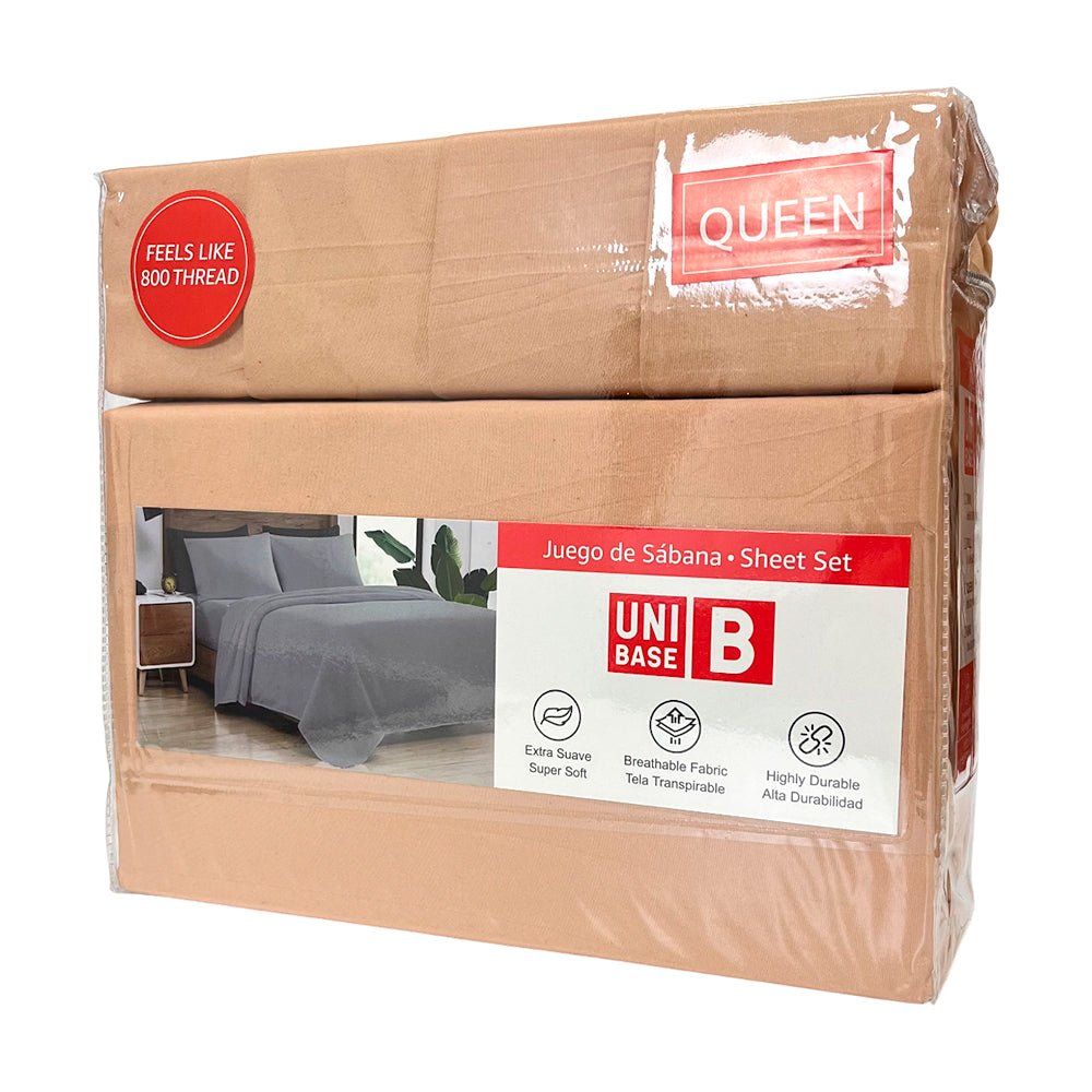 Sábana Queen Set 6 Piezas Lisa Unibase / Surtido - Unibase - Titan.com.pa - 2100001187040