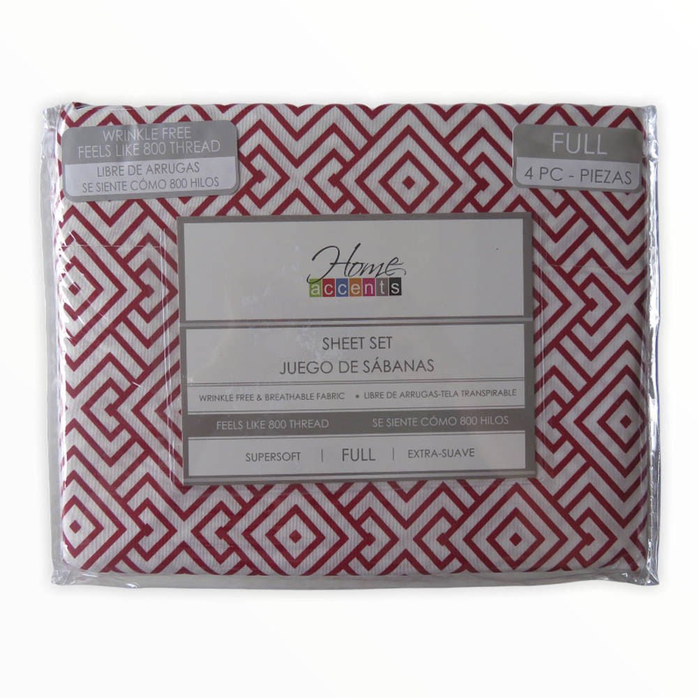 Sábanas Milán Home Accents 4 Piezas - FULL
