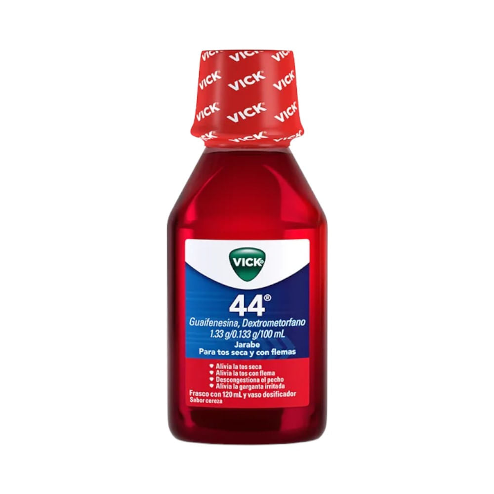 Jarabe Vick 44 Para Tos Seca y Con Flema 120Ml