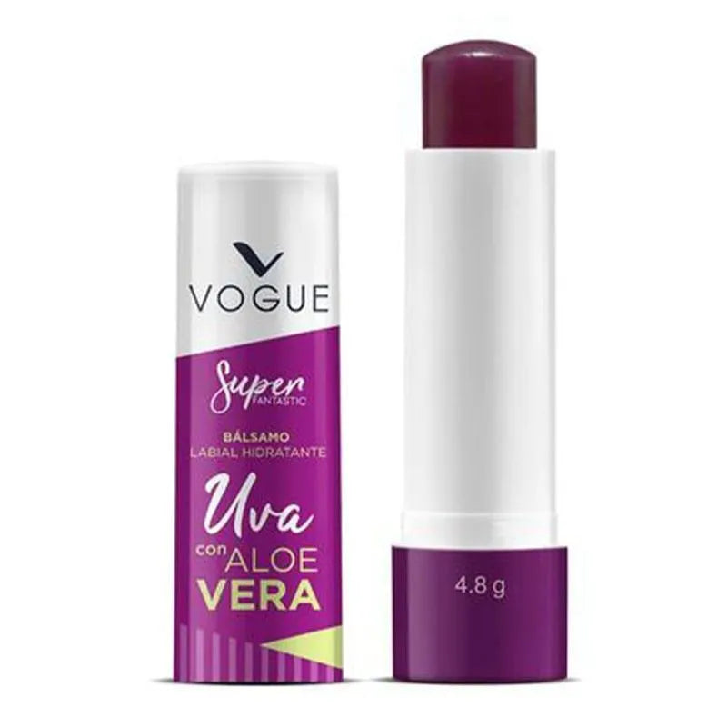 Bálsamo Labial Vogue de Uva Con Aloe Vera 4.8 g