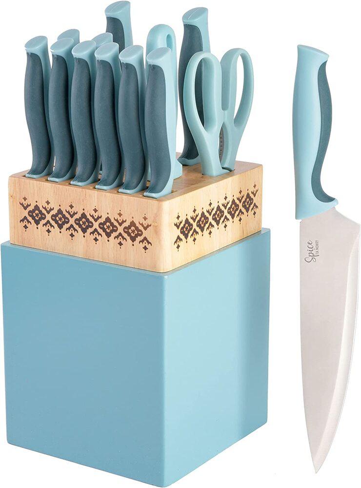 Set de Cuchillos Gibson Savory Saffron de 14 Piezas