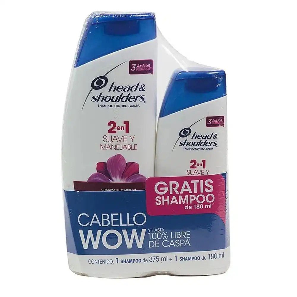 Shampoo Head & Shoulders Suave y Manejable 2 Piezas - Head Shoulders - Titan.com.pa - 7500435115506