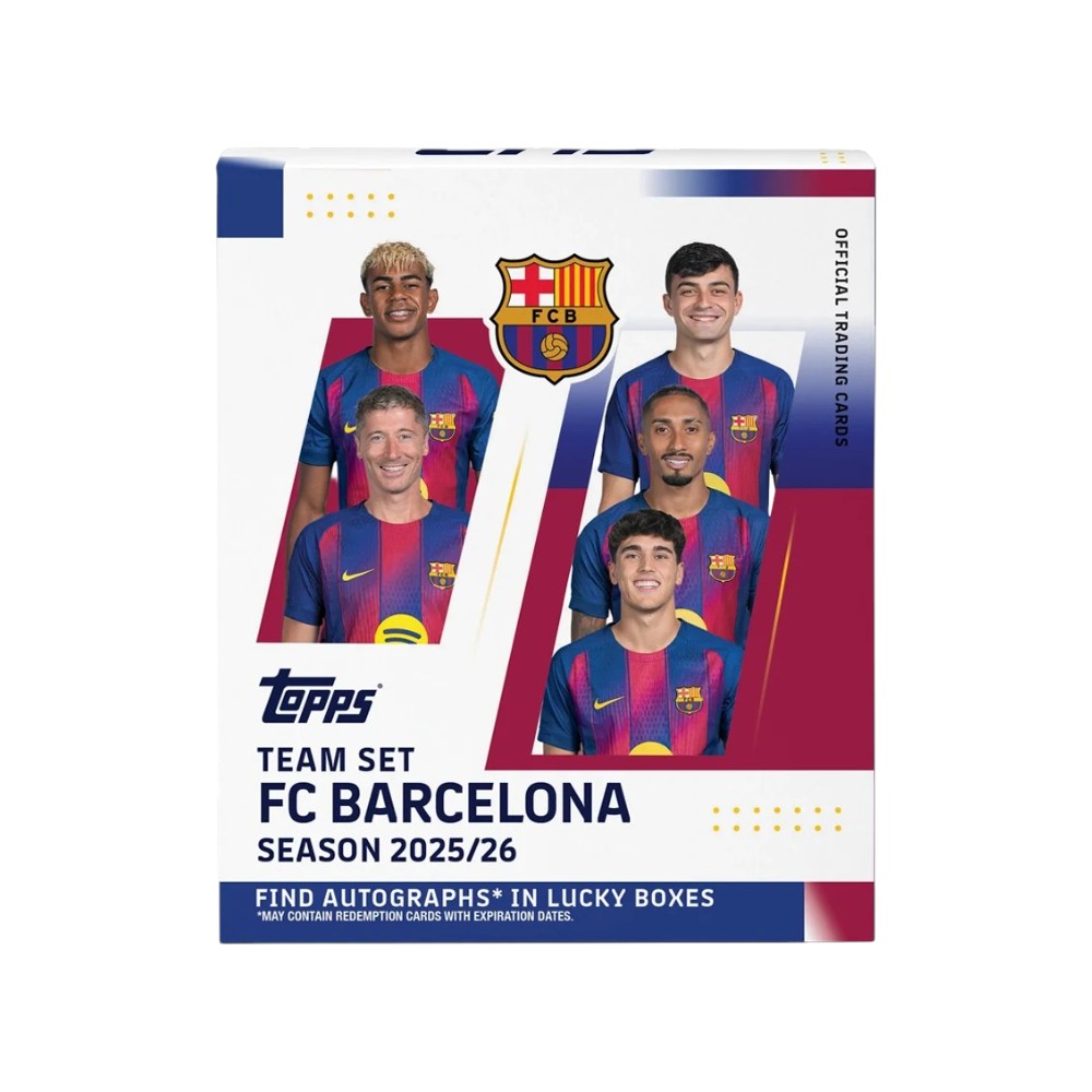 2025/26 FC Barcelona Deck Box Topps - 30 Cartas | Titán Panamá