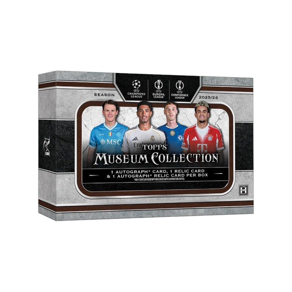 2025-26 Topps UCC Museum Collection Hobby caja de cartas coleccionables.