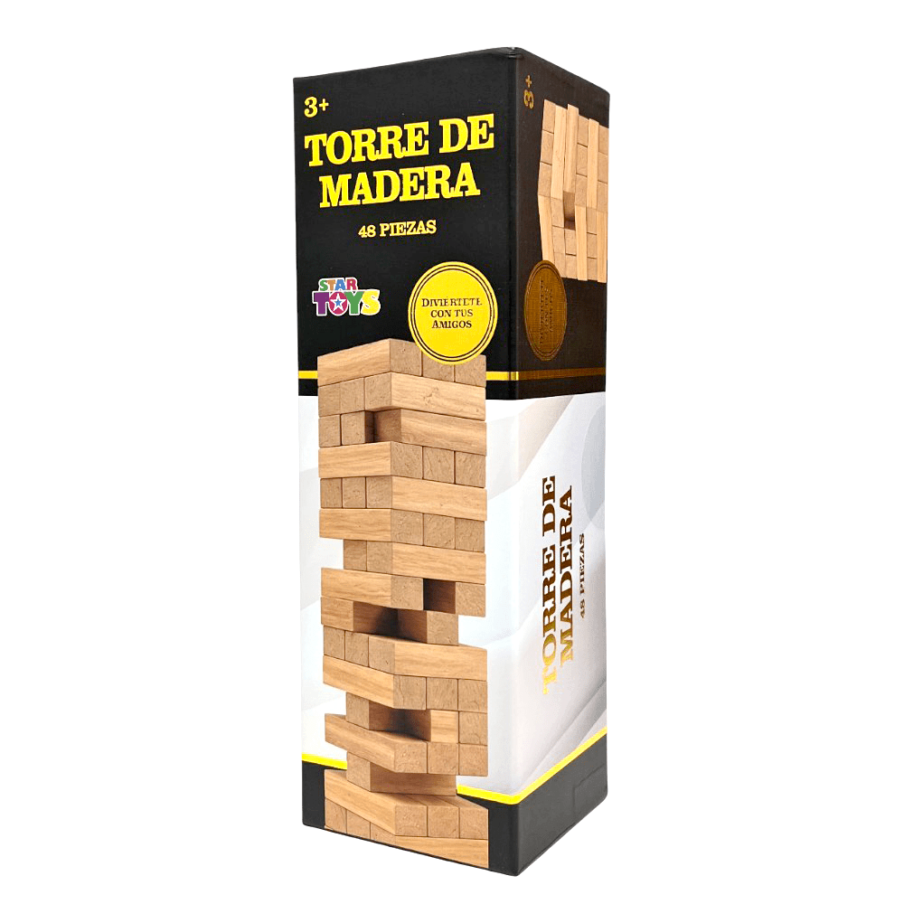 Torre De Madera 48 Piezas Star Toys - Star Toys - Titan.com.pa - 2100000240791