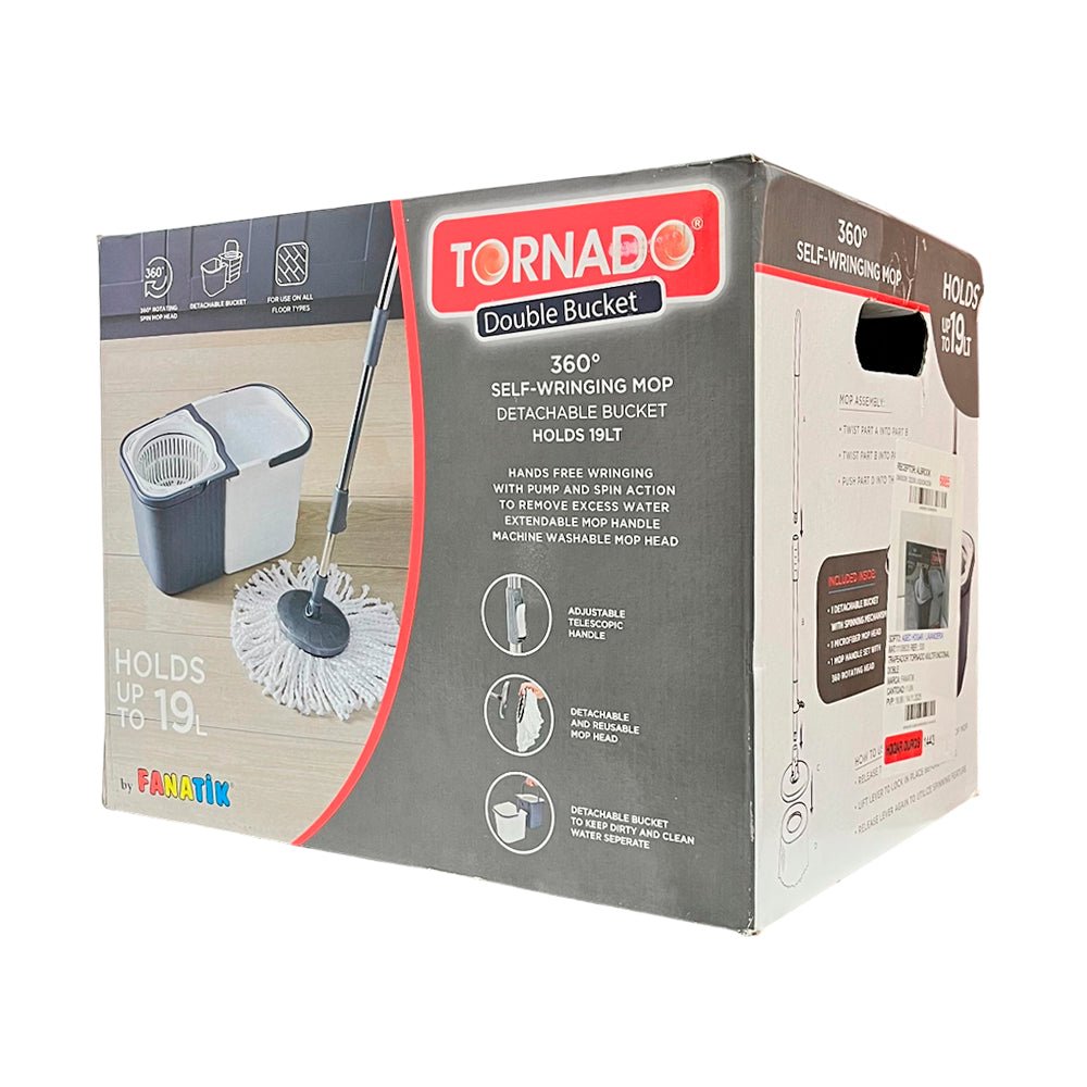 Trapeador Tornado Fanatik Multifuncional / Doble / 19 Litros - Fanatik - Titan.com.pa - 8691858091443