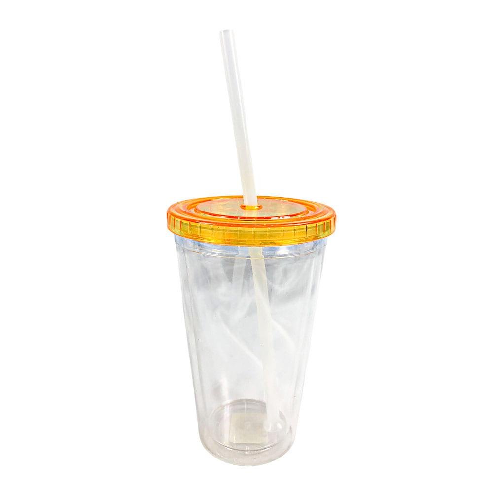 Vaso de Acrílico Con Tapa Dc Wholesales 6.5'' x 4''