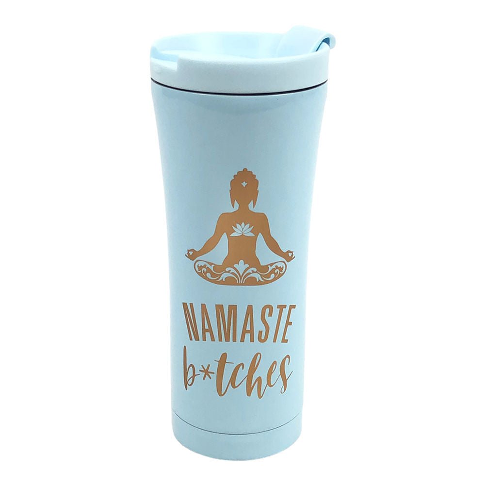 Vaso Térmico para Café de Metal 17 Oz - Azul claro