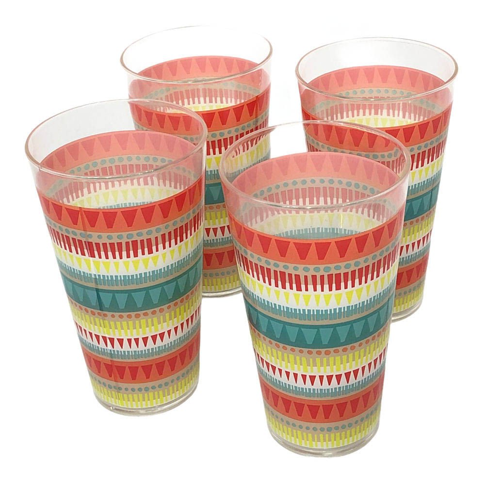 Vasos Acrilico Fine Casa 4 Piezas - Surtido