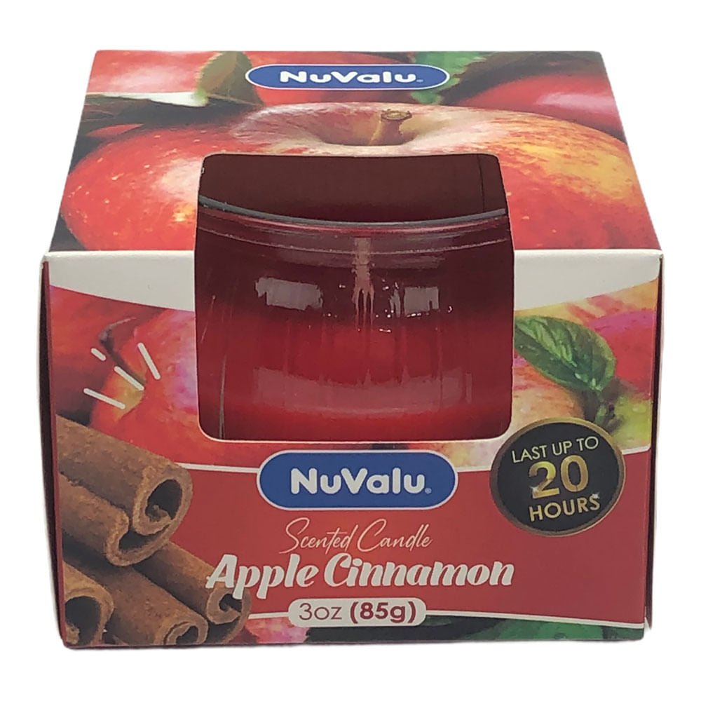 Vela Aromática Jc Sales Apple Cinnamon 3 Oz - Rojo