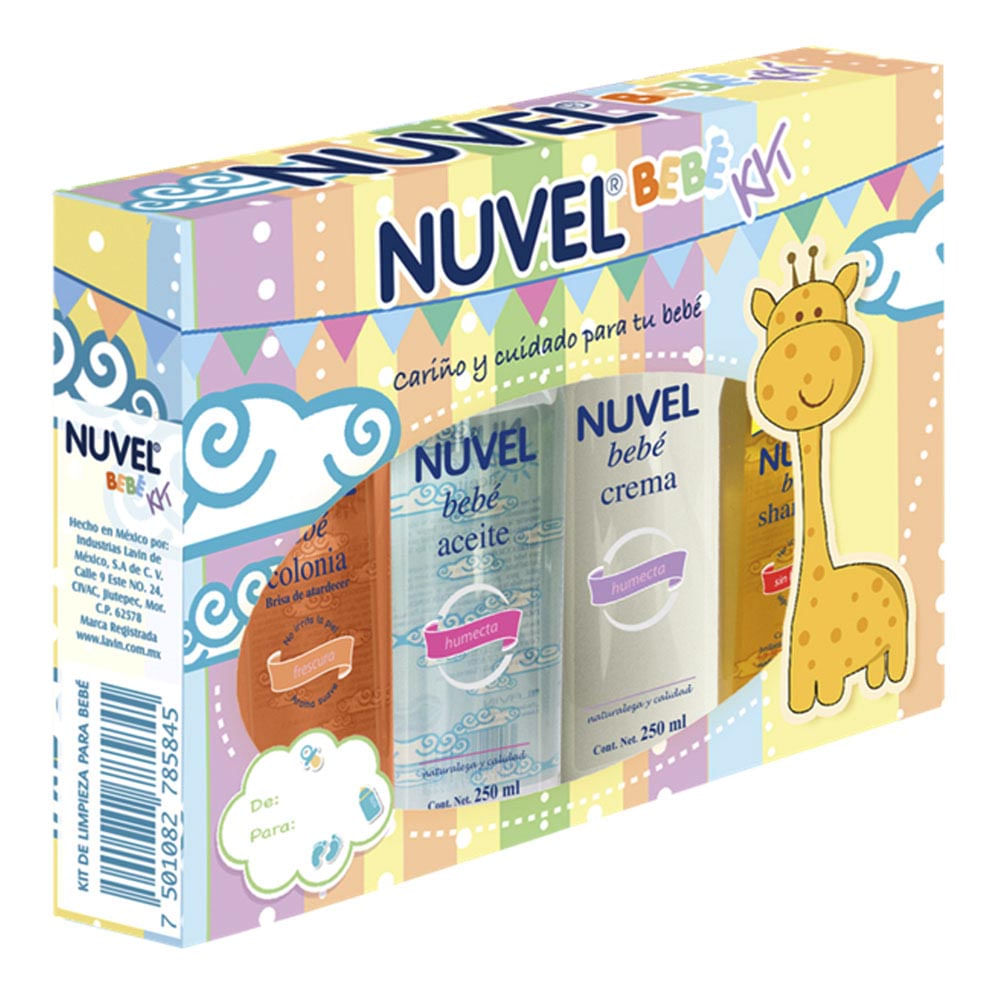 Estuche de Aseo Bebé Nuvel 4 Piezas