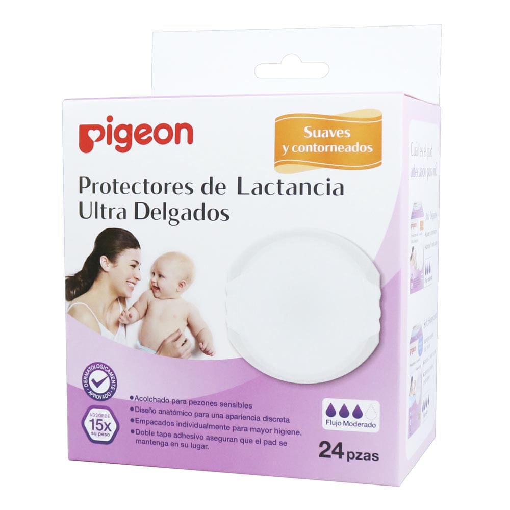 Protectores de Lactancia Pigeon Ultra de Delgados 24 Piezas