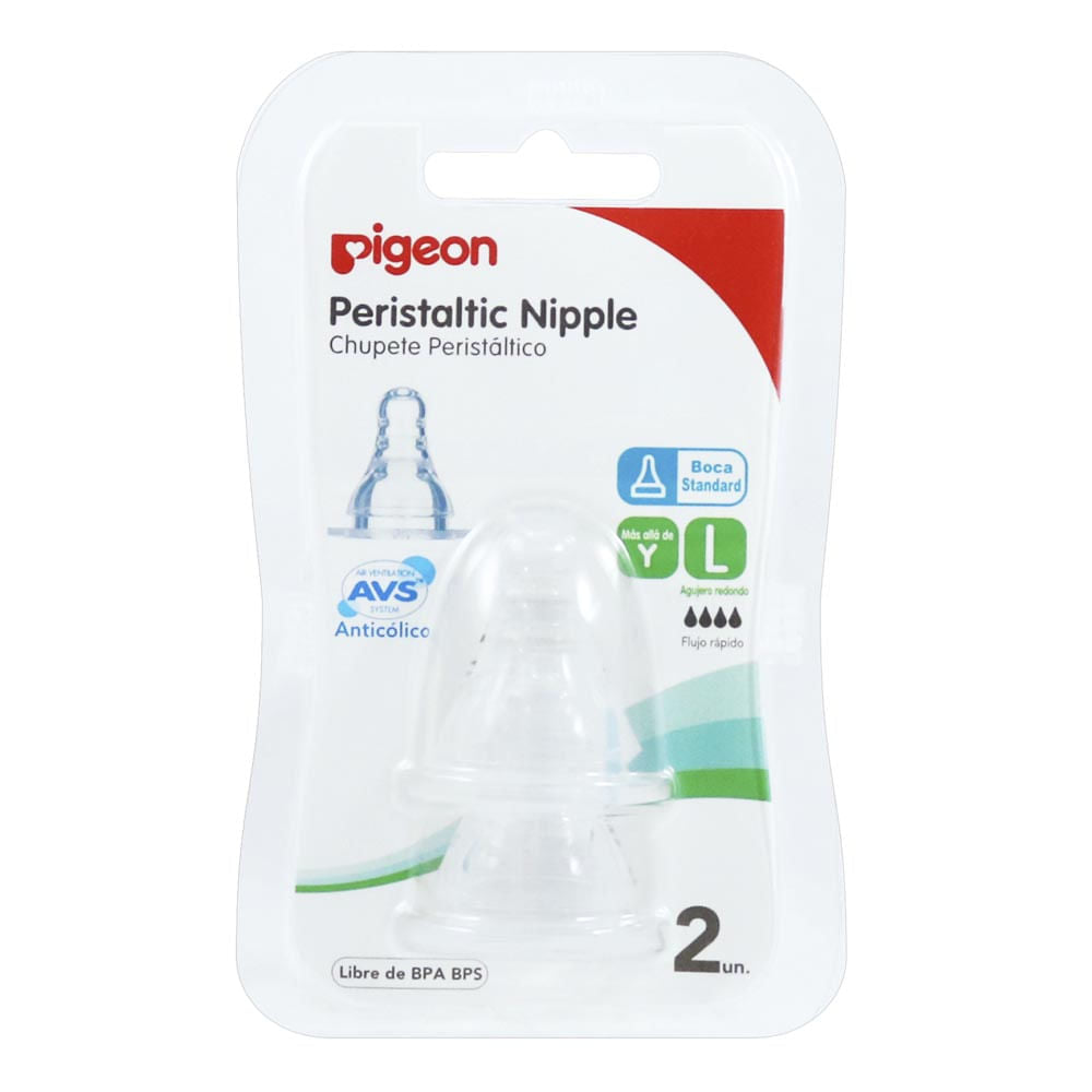 Mamón Pigeon Peristáltico Talla L 2 Unidades